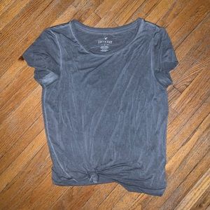 Short sleeve knotted t shirt